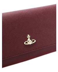 Темно-красный кожаный клатч от Vivienne Westwood