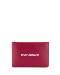 Мужской темно-красный кожаный мужской клатч от Dolce & Gabbana