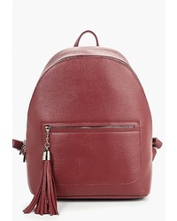 Женский темно-красный кожаный рюкзак от Afina