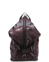 Мужской темно-красный кожаный рюкзак от Jimmy Choo
