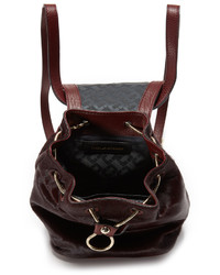 Женский темно-красный кожаный рюкзак от Diane von Furstenberg