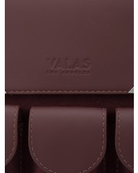 Женский темно-красный кожаный рюкзак от Valas