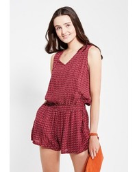 Темно-красный комбинезон с шортами от Incity