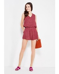 Темно-красный комбинезон с шортами от Incity