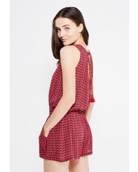 Темно-красный комбинезон с шортами от Incity