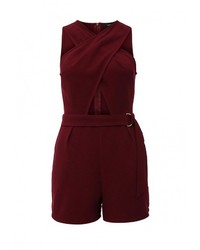 Темно-красный комбинезон с шортами от LOST INK