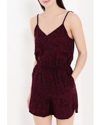 Темно-красный комбинезон с шортами от Volcom