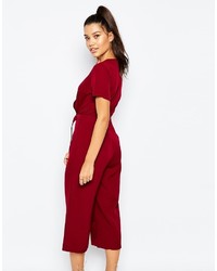 Темно-красный комбинезон от Missguided