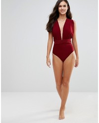 Темно-красный купальник от Goddiva