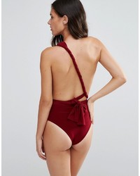 Темно-красный купальник от Goddiva