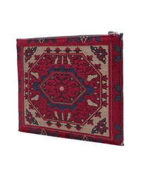 Мужской темно-красный мужской клатч от Etro