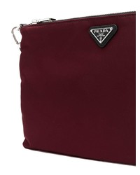 Мужской темно-красный мужской клатч от Prada