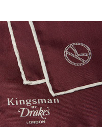 Темно-красный нагрудный платок от Kingsman