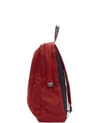 Женский темно-красный нейлоновый рюкзак с принтом от Off-White