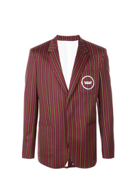 Мужской темно-красный пиджак в вертикальную полоску от Calvin Klein 205W39nyc