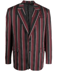 Мужской темно-красный пиджак с принтом от Versace