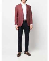 Мужской темно-красный пиджак от Caruso