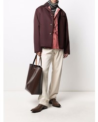 Мужской темно-красный пиджак от Marni