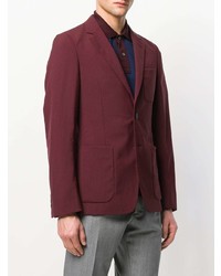 Мужской темно-красный пиджак от Prada