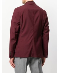 Мужской темно-красный пиджак от Prada