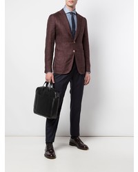 Мужской темно-красный пиджак от Isaia