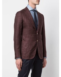 Мужской темно-красный пиджак от Isaia