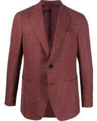 Мужской темно-красный пиджак от Caruso