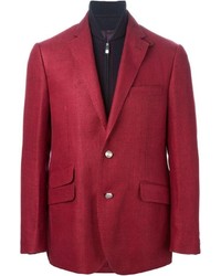 Мужской темно-красный пиджак от Corneliani
