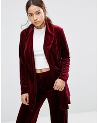 Женский темно-красный пиджак от Gestuz