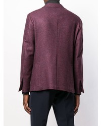 Мужской темно-красный пиджак от Borrelli