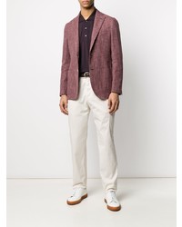 Мужской темно-красный пиджак от Barba