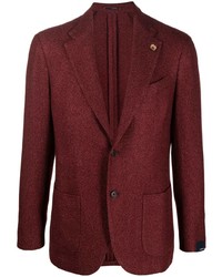 Мужской темно-красный пиджак от Lardini