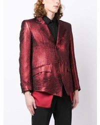 Мужской темно-красный пиджак от Sulvam