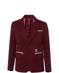 Мужской темно-красный пиджак от Prada