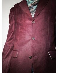 Мужской темно-красный пиджак от LUEDE