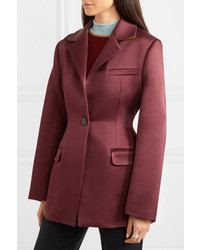 Женский темно-красный пиджак от Roksanda