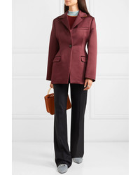 Женский темно-красный пиджак от Roksanda