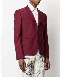 Мужской темно-красный пиджак от Alexander McQueen