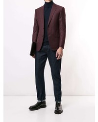 Мужской темно-красный пиджак от Kent & Curwen