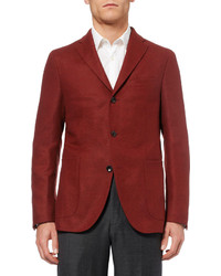 Мужской темно-красный пиджак от Boglioli