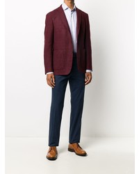 Мужской темно-красный пиджак от Canali