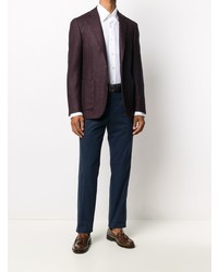 Мужской темно-красный пиджак от Canali
