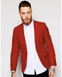 Мужской темно-красный пиджак
