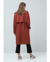 Женский темно-красный плащ от Mango