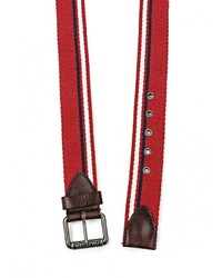 Мужской темно-красный ремень от Tommy Hilfiger Denim