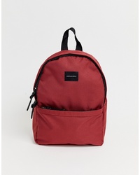 Мужской темно-красный рюкзак из плотной ткани от ASOS DESIGN