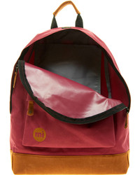 Мужской темно-красный рюкзак из плотной ткани