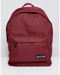 Мужской темно-красный рюкзак из плотной ткани от Nicce London