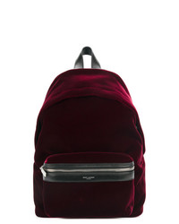 Женский темно-красный рюкзак от Saint Laurent