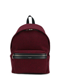 Мужской темно-красный рюкзак от Saint Laurent